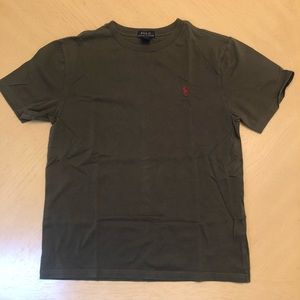 Polo Ralph Lauren Boys L Olive Green Short Sleeve